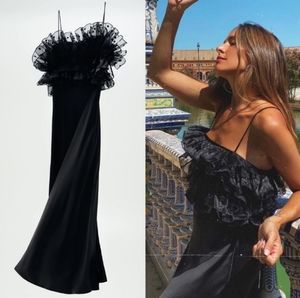 NWT Zara Ruffle Organza Bodice Slip Dress